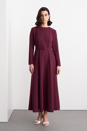 لباس بنفش زنانه پنبه پلی استر KADRİYE BAŞTÜRK - کد 897647098