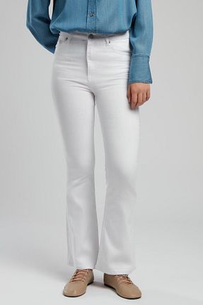 شلوار جین سفید زنانه پاچه ساده Lee Cooper - کد 924158730