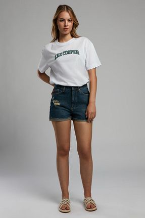 شلوارک و برمودا سرمه ای زنانه جین Lee Cooper - کد 923385469