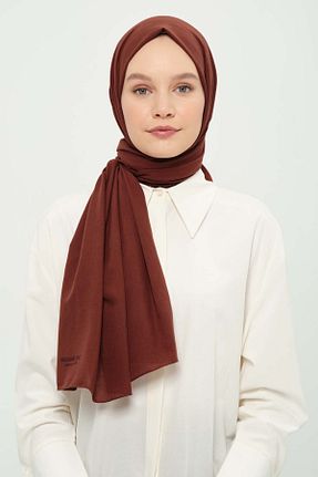 شال نارنجی زنانه پنبه پلی استر Madame Polo - کد 923421671