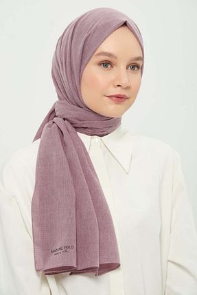 شال بنفش زنانه پنبه پلی استر Madame Polo - کد 923405098