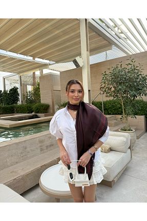 روسری زرشکی İpek Tivil Mihrie - کد 923458233
