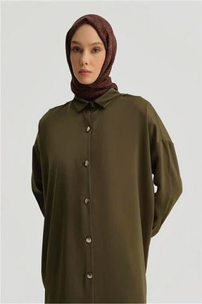 پیراهن حجاب رنگی زنانه اورسایز Armine - کد 923464105