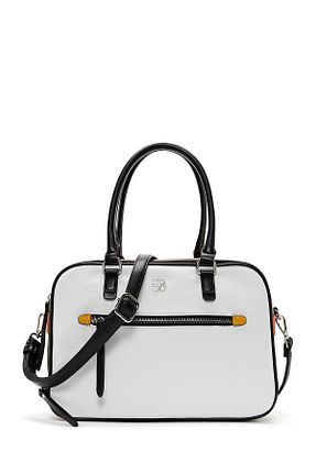 کیف دوشی سفید زنانه چرم مصنوعی Derimod - کد 899464321