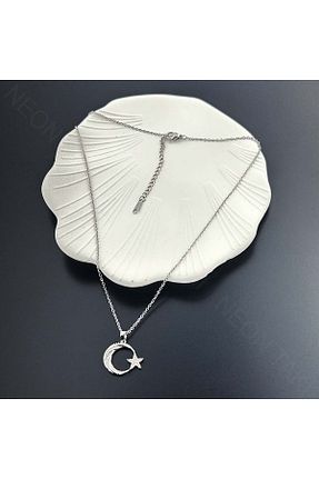 گردنبند استیل ( فولاد ) رنگی زنانه استیل ضد زنگ Neon Takı by Atalay - کد 870833432