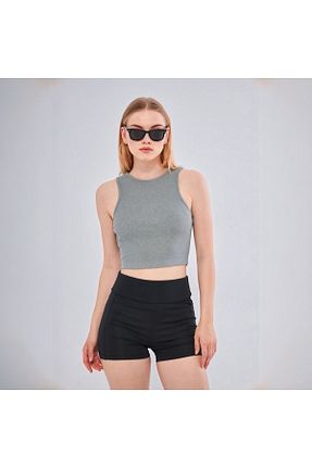 بلوز خاکی زنانه کراپ evable - کد 921055781
