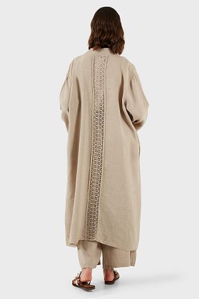 کیمونو و کافتان طوسی زنانه کتان Via Dante - کد 923563700