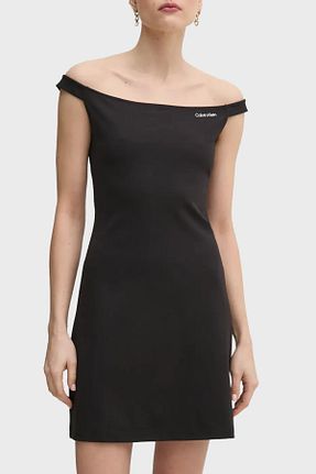 لباس مشکی زنانه بافتنی Calvin Klein - کد 924200779