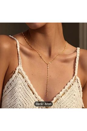 گردنبند استیل ( فولاد ) زرد استیل (فولاد) Hoop jewelery - کد 923586448