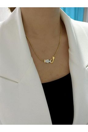 گردنبند استیل ( فولاد ) رنگی زنانه استیل (فولاد) MyladyAccessoriess - کد 455709336