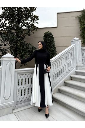 لباس حجاب مشکی اورسایز Melike Tatar - کد 923661707