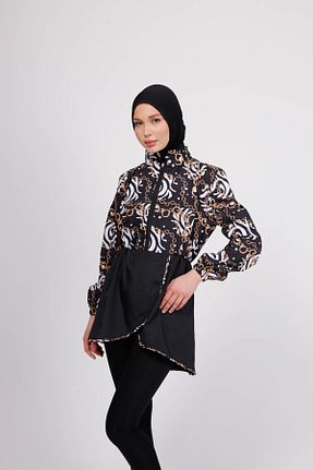 مایو حجاب مشکی زنانه Soyut GAVLİA - کد 924302311