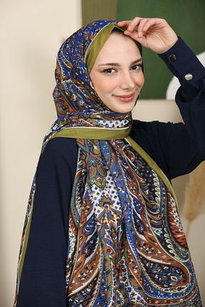 شال سبز زنانه پنبه ای aldyoo - کد 923657815