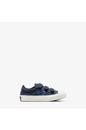 کفش اسنیکر سرمه ای بچه گانه چسبی Converse - کد 923667778