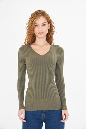 پلیور رنگی زنانه ساده Tiffany Tomato - کد 920785991