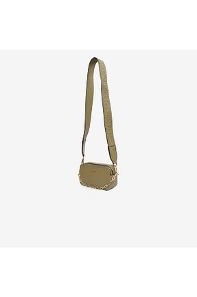 کیف دوشی خاکی زنانه چرم مصنوعی Greyder - کد 855685569
