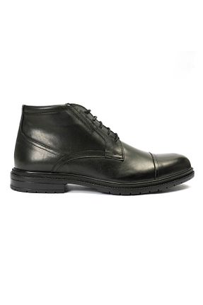 بوت / نیم بوت مشکی مردانه چرم خالص Greyder - کد 386395680