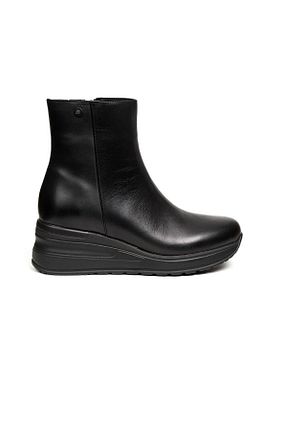 بوت / نیم بوت مشکی زنانه چرم خالص Greyder - کد 370379995