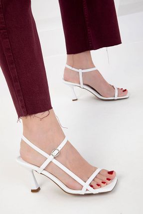 کفش پاشنه بلند کلاسیک سفید زنانه چرم مصنوعی SOHO - کد 921163824