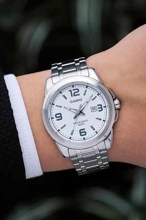 ساعت مچی سفید مردانه 44 میلی متر Casio - کد 1059994