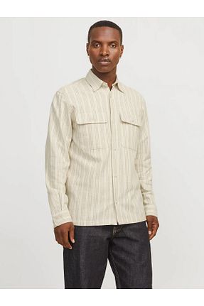 پیراهن بژ مردانه Relaxed Jack & Jones - کد 921652531