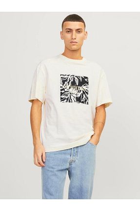 تیشرت بژ مردانه یقه بند دار Jack & Jones - کد 811671012