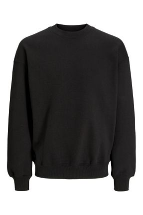 سوئیشرت مشکی مردانه ساده Jack & Jones - کد 921654499