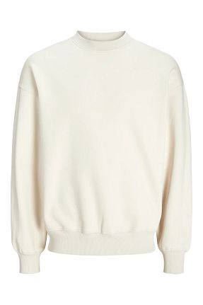 سوئیشرت بژ مردانه ساده Jack & Jones - کد 921654498