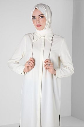 تونیک حجاب سفید زنانه مخلوط پلی استر Alvina - کد 792005749