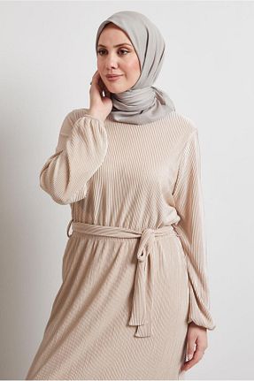 روسری بژ پلی استر Alvina - کد 921656095