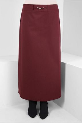 دامن حجاب زرشکی زنانه رگولار Alvina - کد 799957881