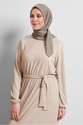روسری بژ پلی استر Alvina - کد 921656096