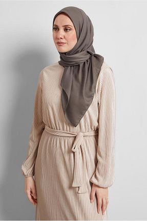روسری طوسی پلی استر Alvina - کد 921656102