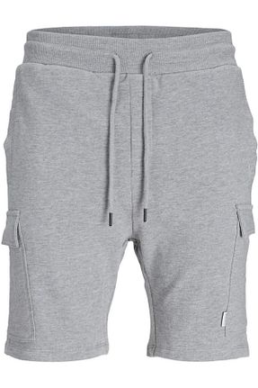 شلوارک و برمودا طوسی مردانه %100 پنبه Jack & Jones - کد 799124098