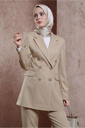 کت حجاب بژ زنانه رگولار Alvina - کد 817772107