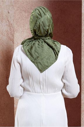 روسری خاکی پلی استر Alvina - کد 857789430