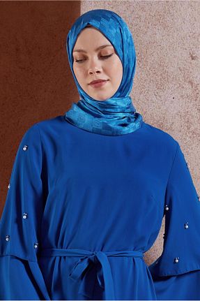 شال سرمه ای زنانه پلی استر Alvina - کد 855461552
