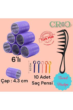 سایر اکسسوری مو بنفش زنانه نایلون Croc - کد 649075059