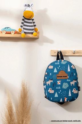 کوله پشتی رنگی بچه گانه سایز متوسط Minilee - کد 905250171