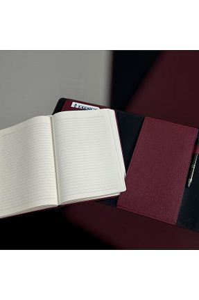 دفتر زرشکی چرم وگان Eren Ofis - کد 921682296