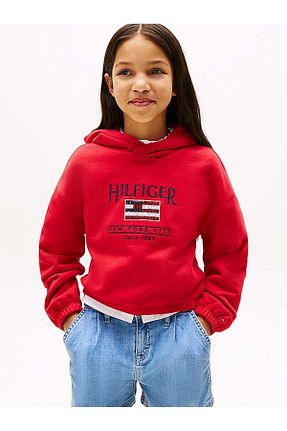 سوئیشرت قرمز بچه گانه چاپی Tommy Hilfiger - کد 922386400