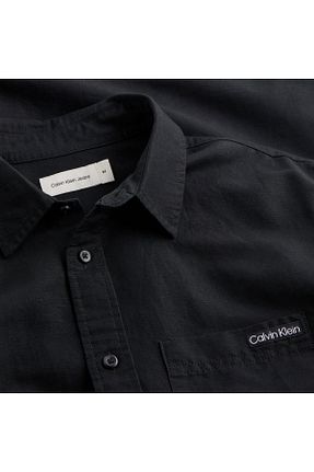 پیراهن مشکی مردانه پنبه ای Calvin Klein - کد 922386484