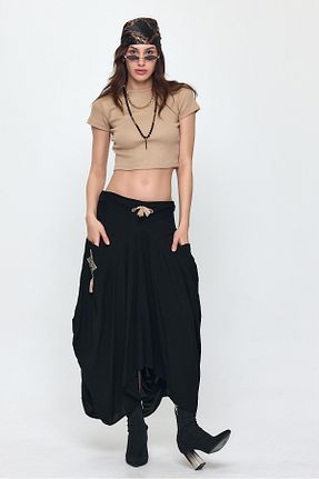 دامن مشکی زنانه ویسکون Denismoda - کد 921677017
