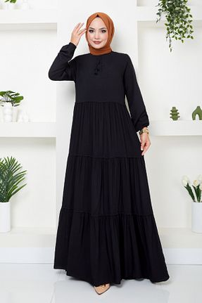 لباس حجاب مشکی زنانه رگولار ModaMerve - کد 849958761