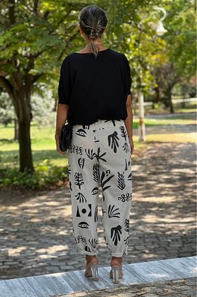 شلوار بژ زنانه پنبه ای Nevin Kaya Moda - کد 808317355