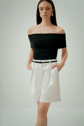 شلوارک و برمودا سفید زنانه Relaxed Wear Three Points - کد 917589122