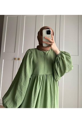 لباس حجاب سبز زنانه کلوش By Kübra Türkoğlu - کد 921683148
