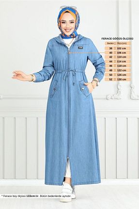 کلاه و ابایا آبی زنانه پنبه ای ModaMerve - کد 901807450