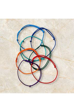 خلخال جواهر رنگی بچه گانه نخ bag collar co - کد 921698123
