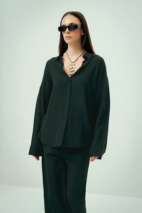 پیراهن مشکی زنانه اورسایز Wear Three Points - کد 824999711